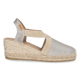 Triton Textiel Dames Espadrilles Plati