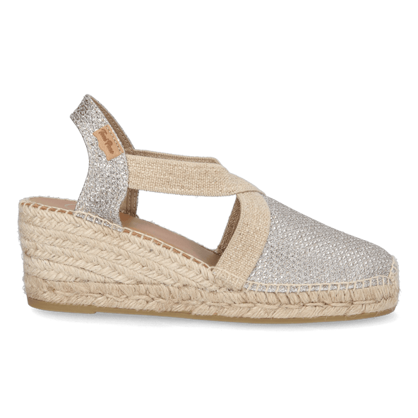 Triton Textiel Dames Espadrilles Plati