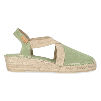 Verdi-V Dames Espadrilles Canvas Menta