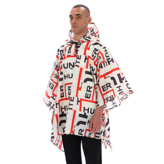 Unisex Printed Packable Poncho Hunter AOP