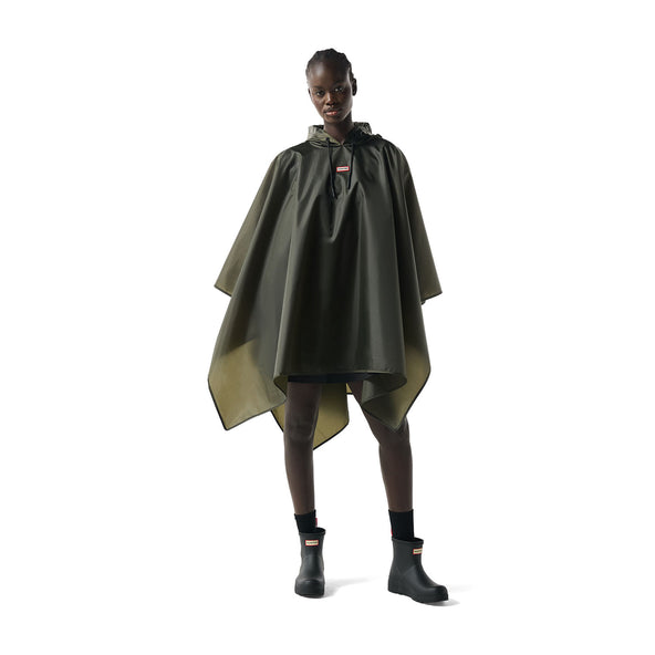 Unisex Packable Poncho Kambaba Green
