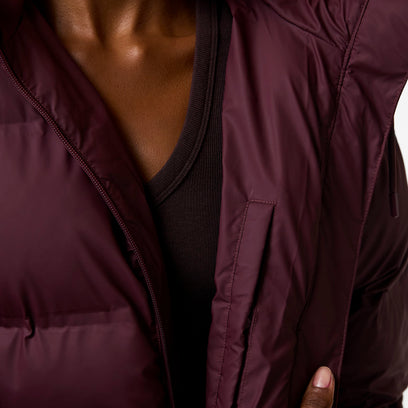 Women’s Hutchison PU Sonic Welded Long Puffer Jacket Port Royale