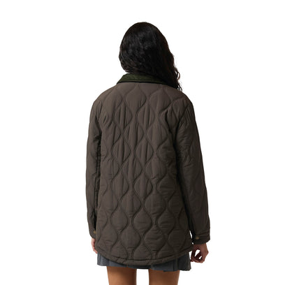 Witton Quilted Shacket Chocolate Brown