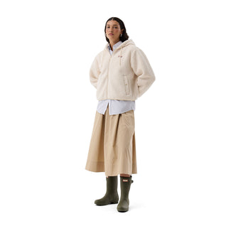 Bonelle Borg Fleece Jacket Antique White