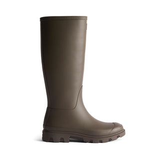 Unisex Downpour Tall Wellington Boots Chocolate Brown
