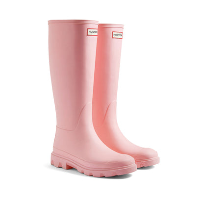 Unisex Downpour Tall Wellington Boots Parfait Pink