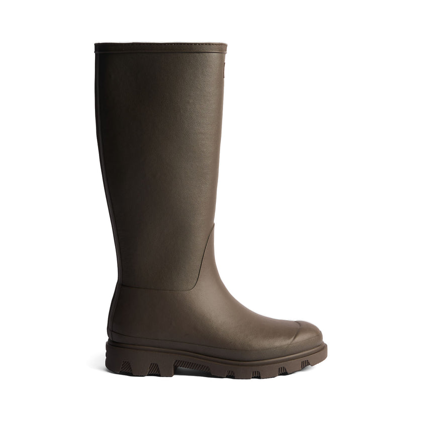 Unisex Downpour Insulated Tall Wellington Boots Chocolate Brown