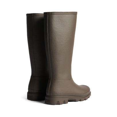 Unisex Downpour Insulated Tall Wellington Boots Chocolate Brown