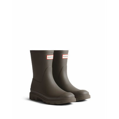 Unisex Downpour Short Wellington Boots Chocolate Brown