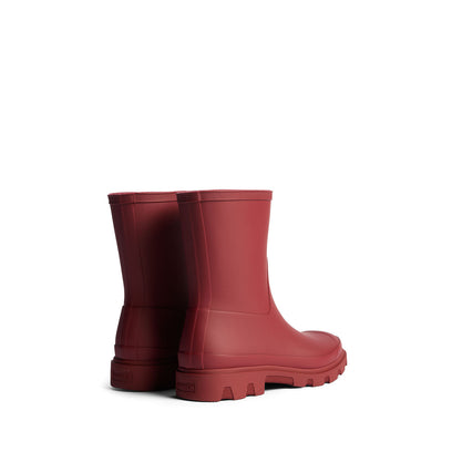 Unisex Downpour Short Wellington Boots Merlot