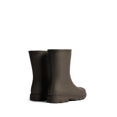 Unisex Downpour Insulated Short Wellington Boots Chocolate Brown