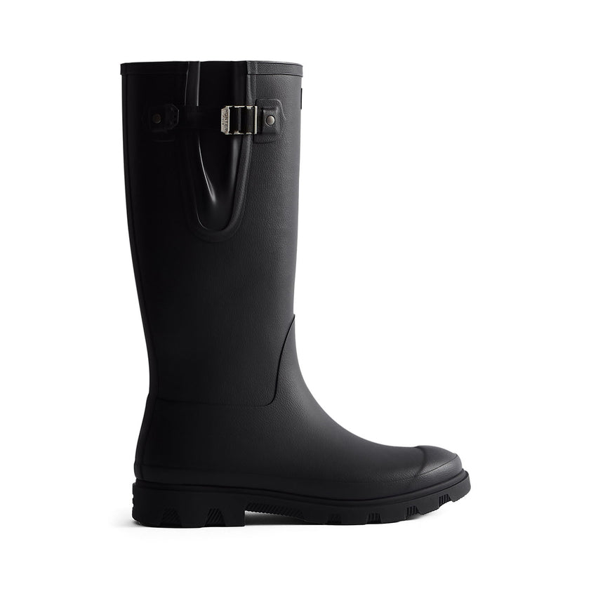 Unisex Downpour Adjustable Tall Wellington Boots Black