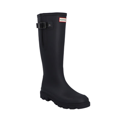 Downpour Field Adjustable Neo Lined Wellington Boots Black