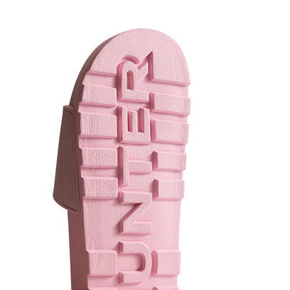 Unisex Core Embossed Silicon Logo Slider Parfait Pink