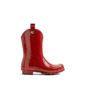 Women's Original Cowboy Gloss Wellington Boots Military Red