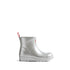 Women's Play Short Wellington Boots Metallic Silver
