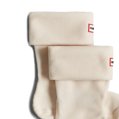 Fleece Short Boots Socks Hunter White