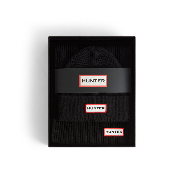 Jura Scarf and Beanie Box Set Hunter Black