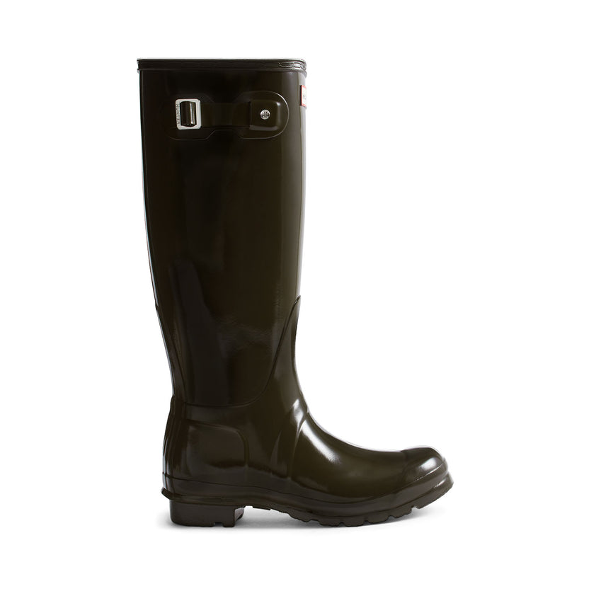 Women's Original Tall Gloss Wellington Boots Chocolate Brown