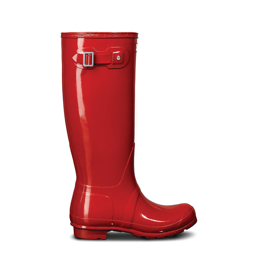 Women's Original Tall Gloss Wellington Boots Military Red