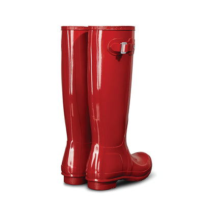 Women's Original Tall Gloss Wellington Boots Military Red