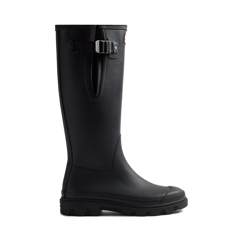 Women's Downpour Adjustable Tall Wellington Boots Black