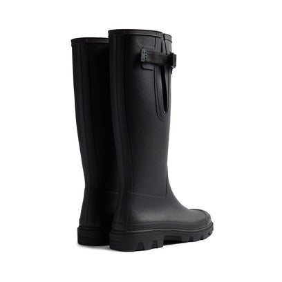 Women's Downpour Adjustable Tall Wellington Boots Black