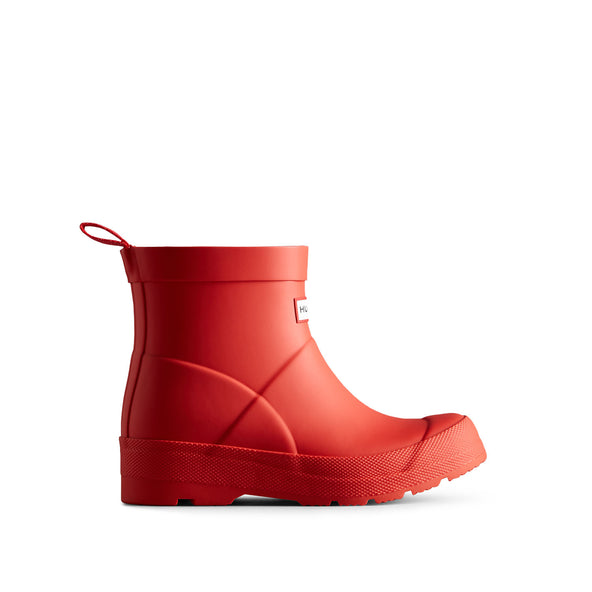 Big Kids Play Boots Logo Red