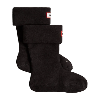 Kids Fleece Boot Socks Black
