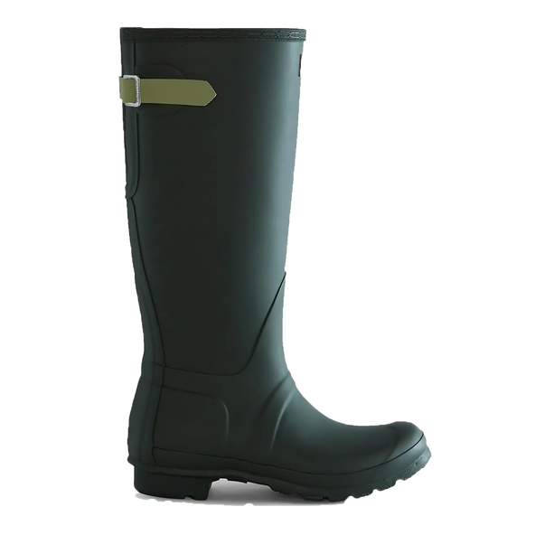 Women's Tall Back Adjustable Wellington Boots MAA Green/Wild Green