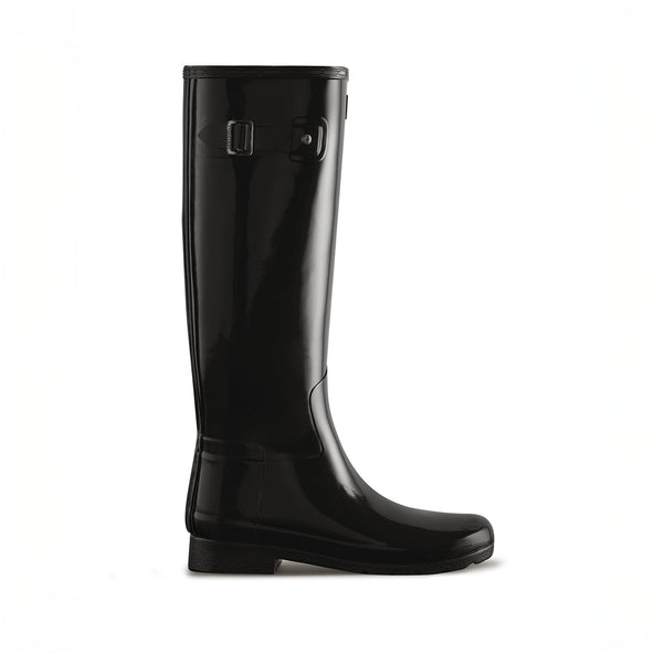 Women's Refined Tall Gloss Boots Black