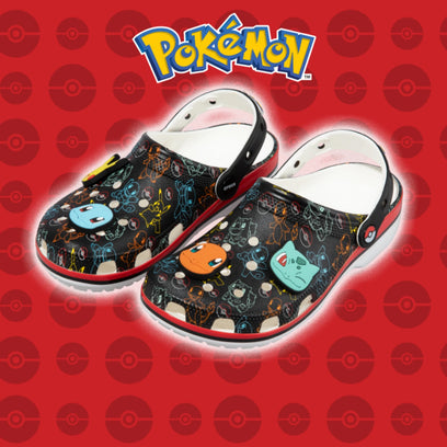 Classic Pokemon Print Clogs