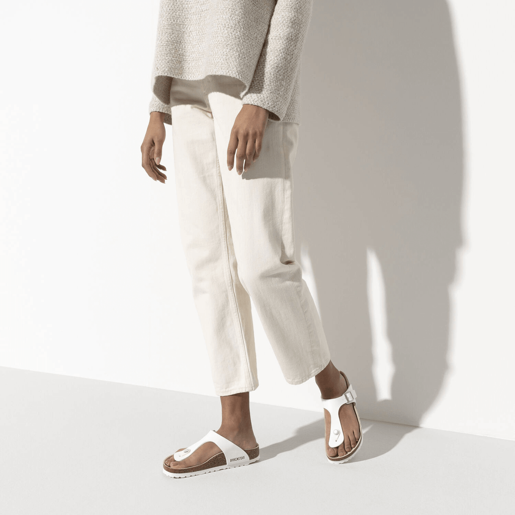 Gizeh Slippers White Narrow-fit
