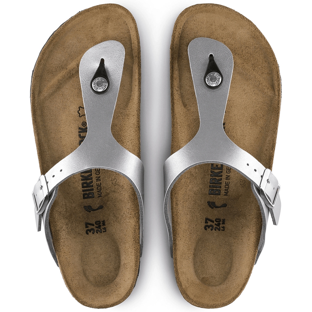 Gizeh Dames Slippers Silver Narrow-fit