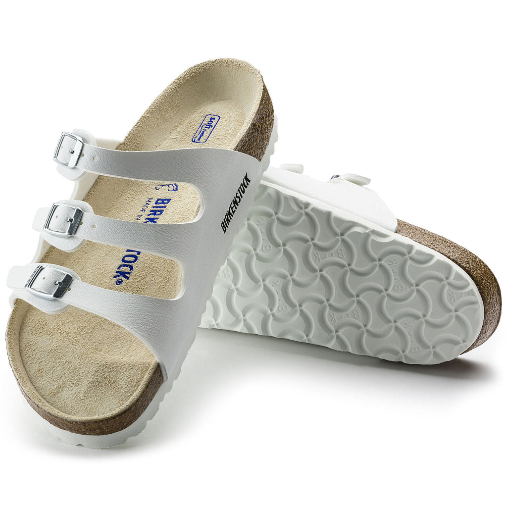 Florida Dames Slippers White Narrow-fit