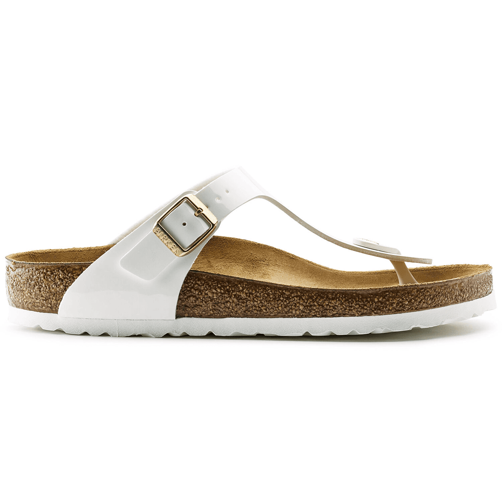 Gizeh Dames Slippers White Patent Regular-fit