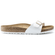 Madrid Dames Slippers White Patent Narrow-fit