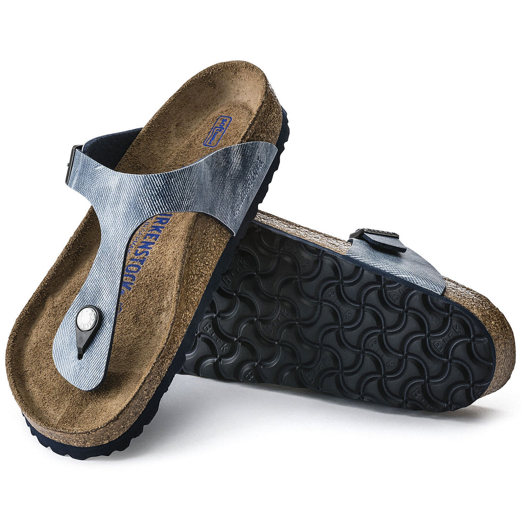 Gizeh Kids Slippers Used Jeans Blue Narrow-fit