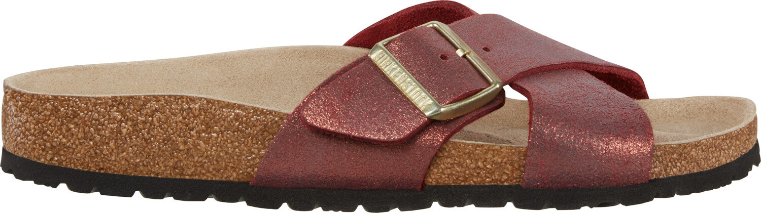 Siena Dames Slippers Washed Metallic Port Narrow-fit
