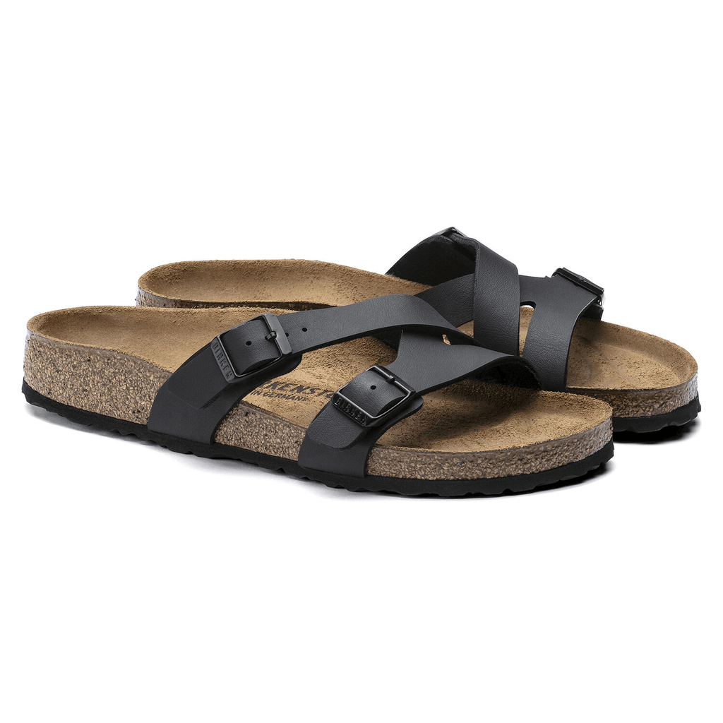 Yao Dames Slippers Black Narrow-fit