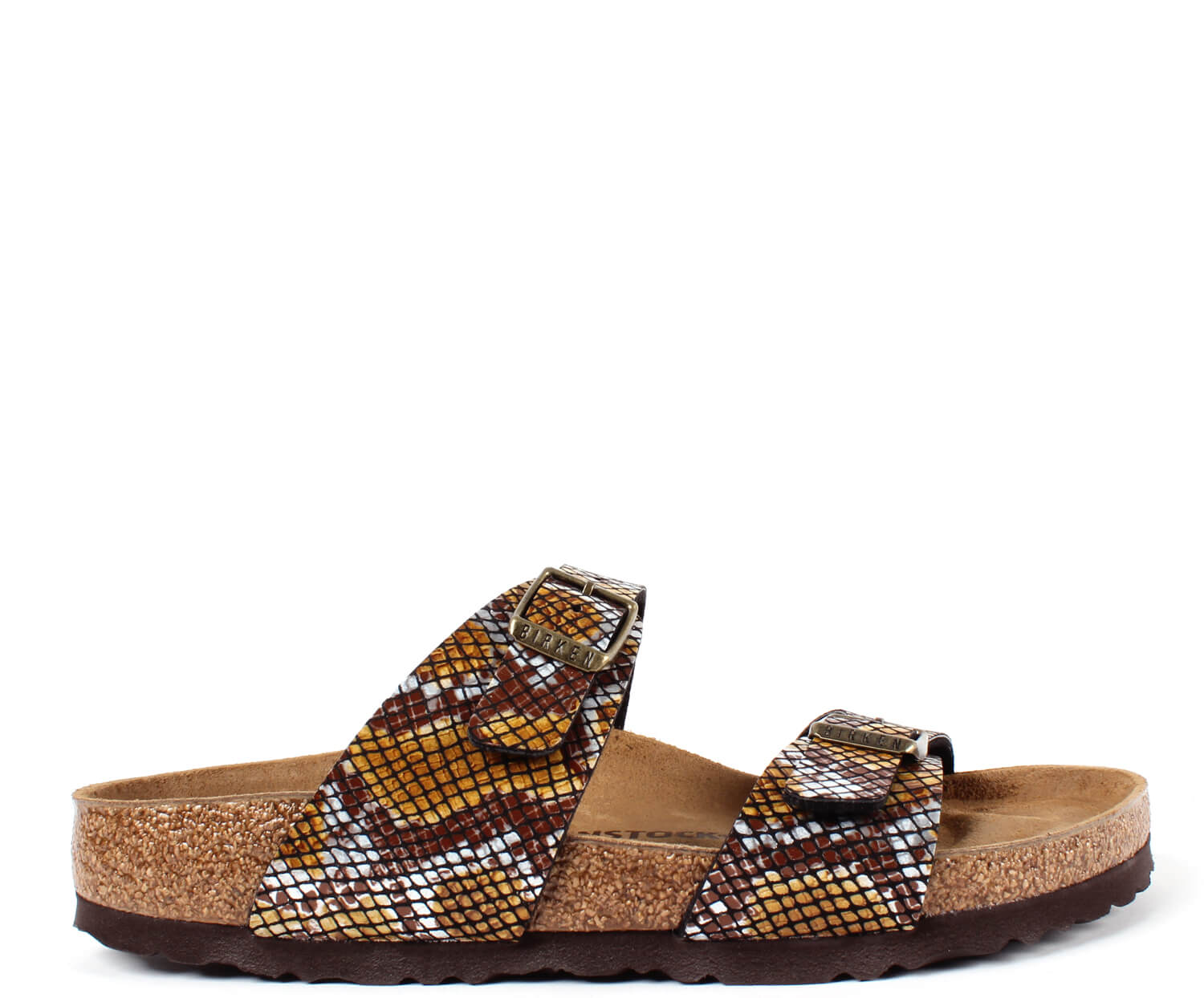 Sydney Dames Slippers Python Brown Narrow-fit
