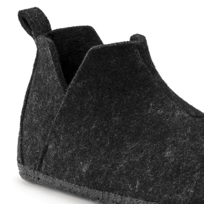 Andermatt Dames Pantoffels Anthracite Narrow-fit