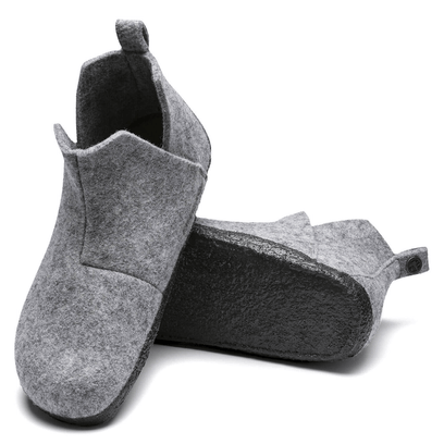 Andermatt Dames Pantoffels Light Grey Narrow-fit