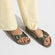 Madrid Dames Slippers Shiny Python Black Narrow-fit