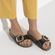 Madrid Dames Slippers Black Patent Regular-fit