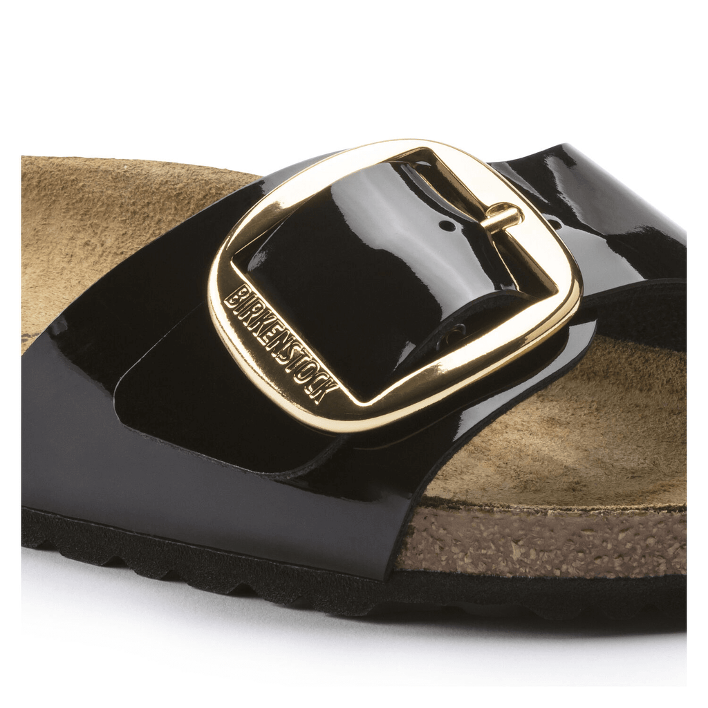 Madrid Dames Slippers Black Patent Regular-fit