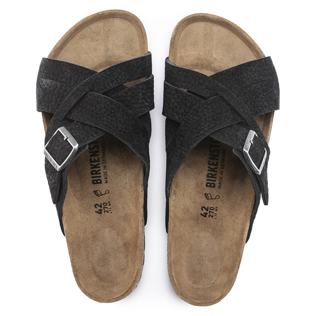 Lugano Heren Slippers Desert Buck Black Narrow-fit