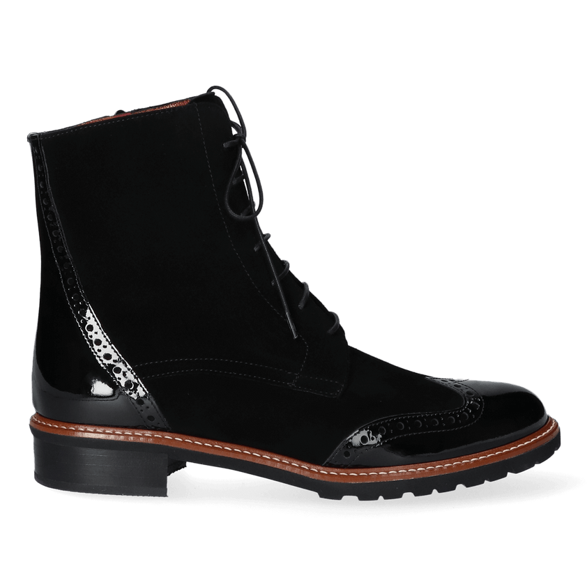 Dames Veterboots 10752P Nero