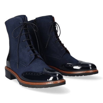 Dames Veterboots 10752P Blu