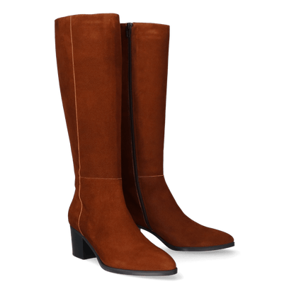 Dames Laarzen Hoog 11567 Hazelnut